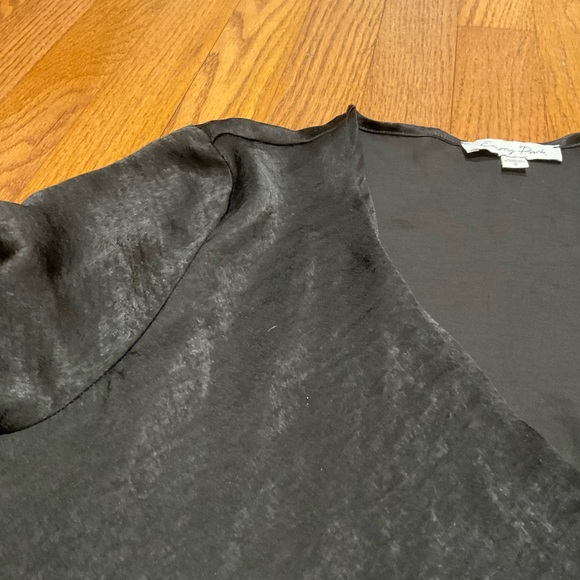 MENDOCINO BLACK SATIN TOP - Picture 6 of 15